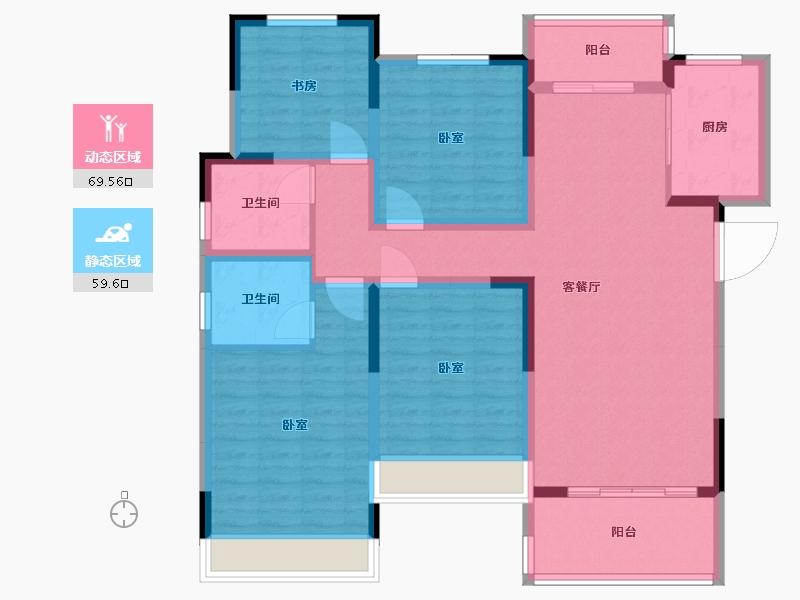 河南省-南阳市-南召建业城-115.25-户型库-动静分区