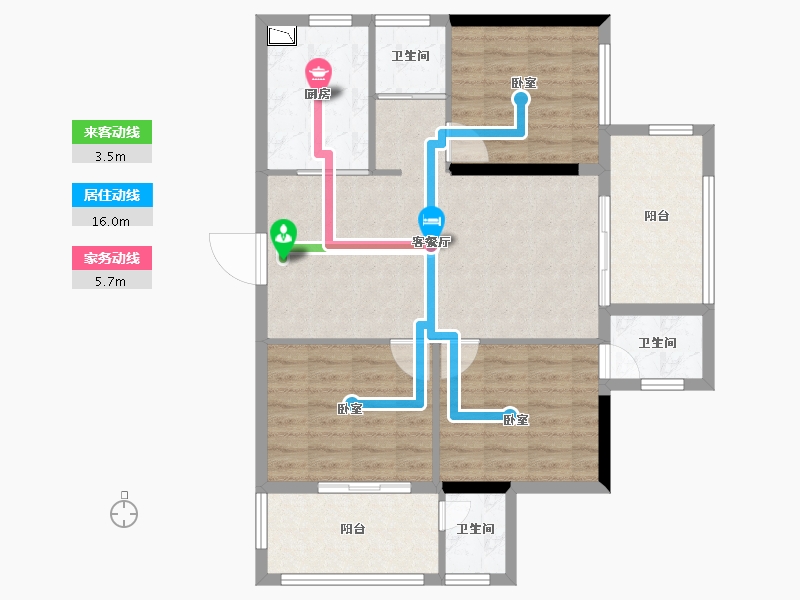 湖北省-十堰市-震洋贵府-92.87-户型库-动静线