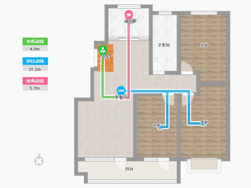 山东省-淄博市-翡翠怡景-99.00-户型库-动静线