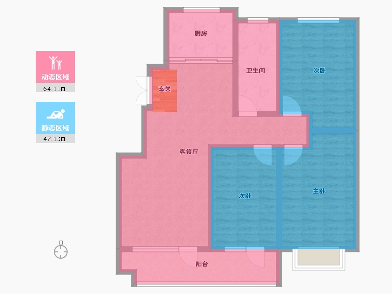 山东省-淄博市-翡翠怡景-99.00-户型库-动静分区