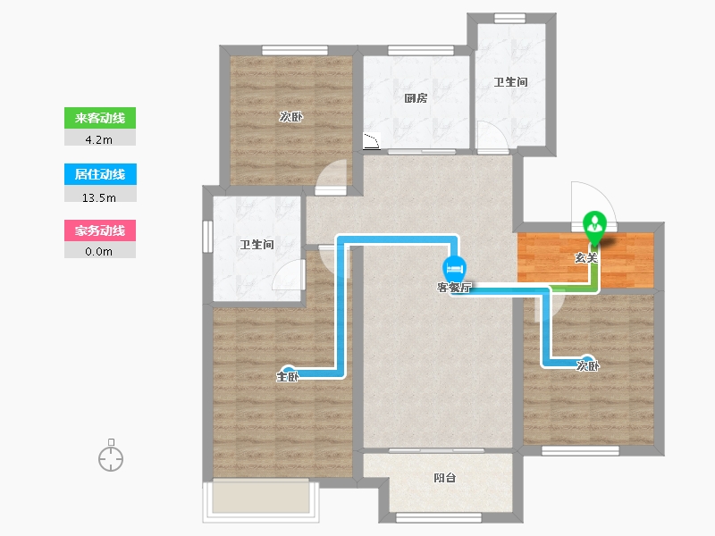 山东省-淄博市-淄博融创滨江壹号-92.00-户型库-动静线