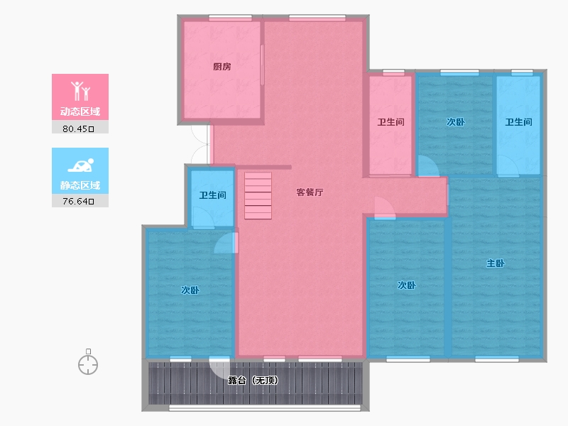 山东省-潍坊市-恒信·理想小镇-155.38-户型库-动静分区