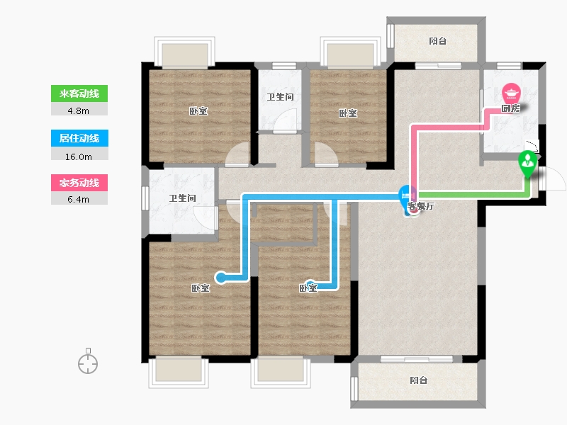 湖北省-武汉市-中建铂公馆-113.23-户型库-动静线