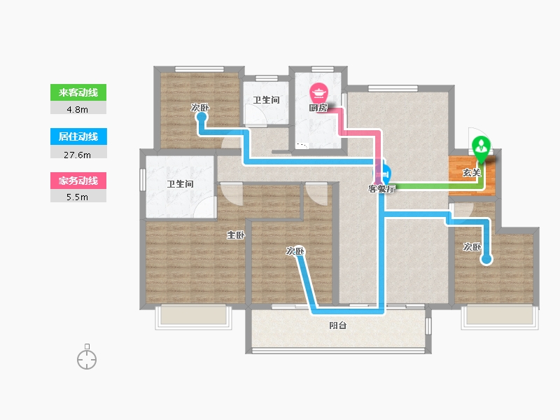 山东省-淄博市-新城悦隽江山-132.01-户型库-动静线