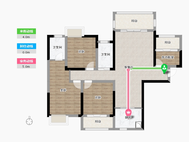 湖南省-株洲市-华晨翡翠湾-100.28-户型库-动静线