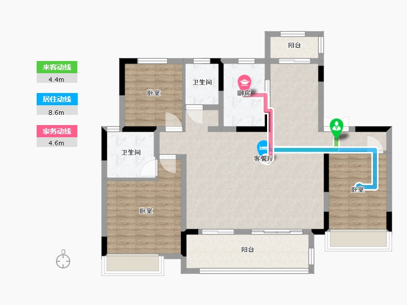 河南省-南阳市-南召建业城-111.67-户型库-动静线