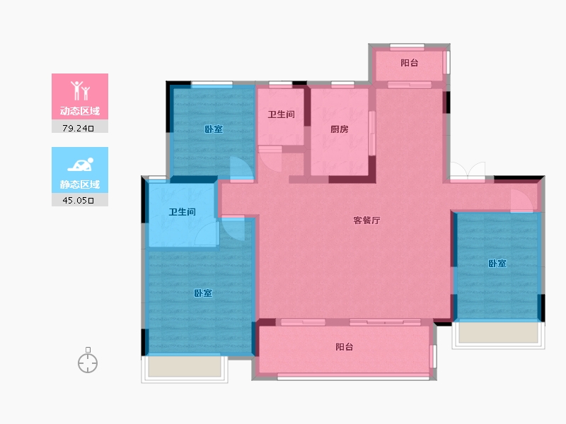 河南省-南阳市-南召建业城-111.67-户型库-动静分区