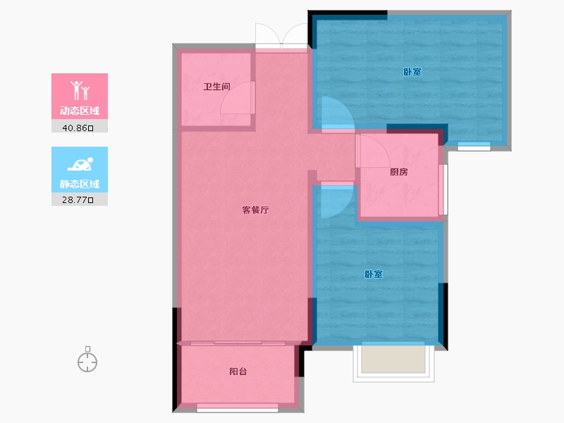 山东省-烟台市-通用一城山河-62.03-户型库-动静分区