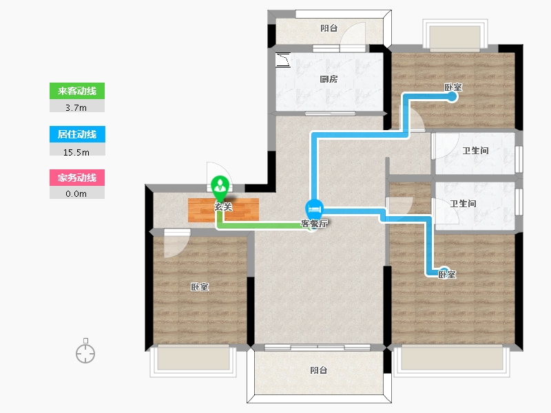 河南省-驻马店市-碧桂园蔡州府-100.00-户型库-动静线