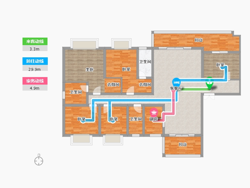 广西壮族自治区-贺州市-贺州碧桂园-142.04-户型库-动静线