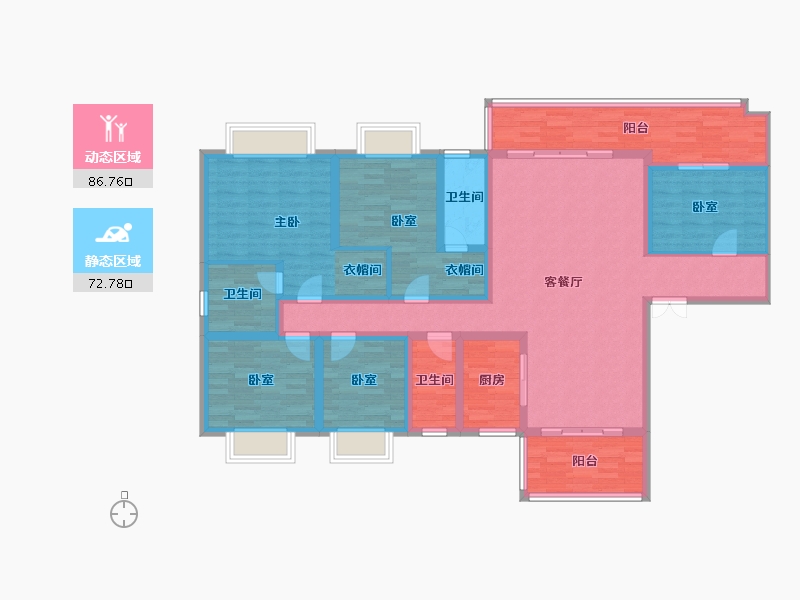 广西壮族自治区-贺州市-贺州碧桂园-142.04-户型库-动静分区