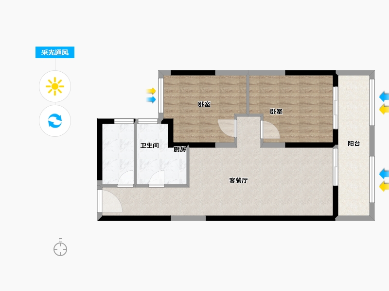 湖北省-武汉市-远洋东方境世界观-79.01-户型库-采光通风