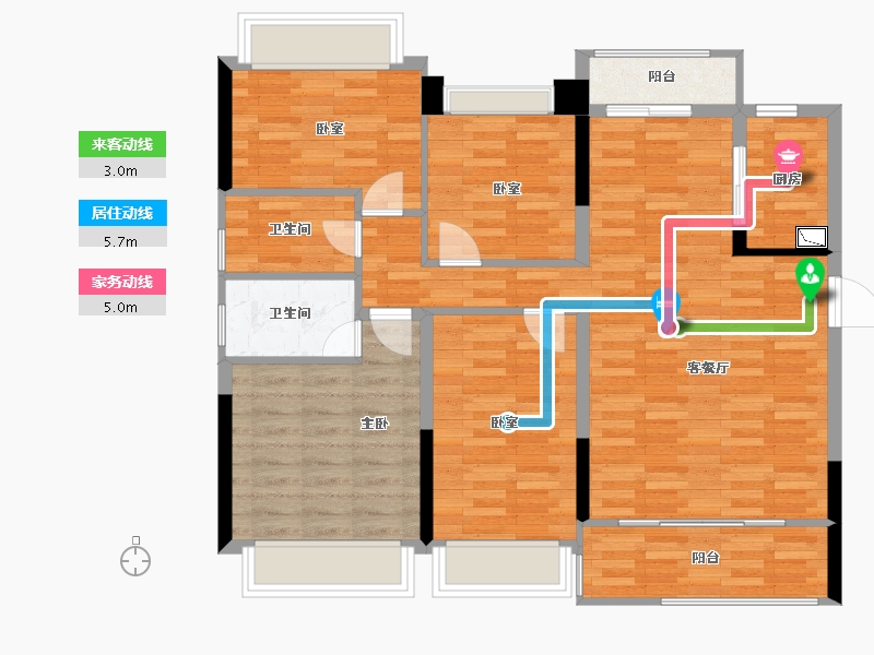 广西壮族自治区-贺州市-贺州碧桂园-98.17-户型库-动静线