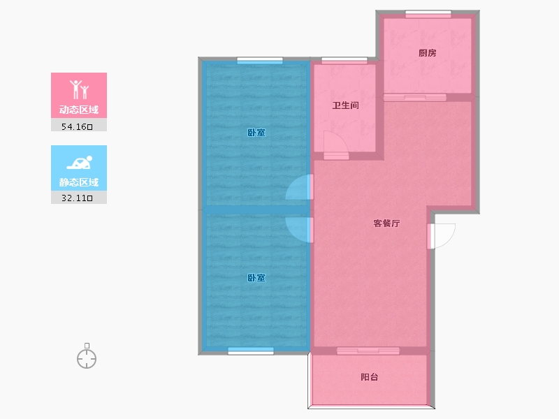 河南省-许昌市-荣城尚府-77.59-户型库-动静分区