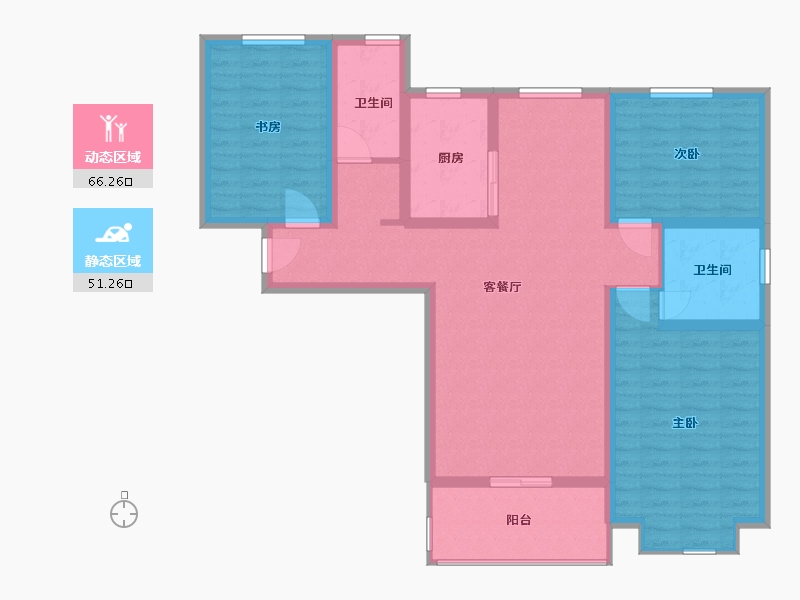 山东省-临沂市-江泉国际二期-105.01-户型库-动静分区