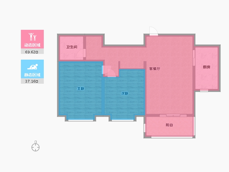 山东省-临沂市-江泉国际二期-96.00-户型库-动静分区