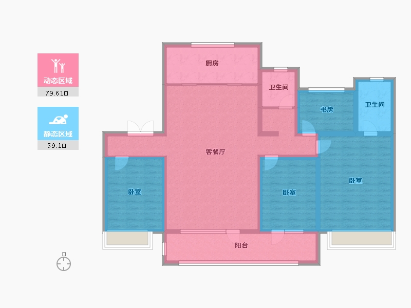 山东省-济宁市-中南珑悦-124.00-户型库-动静分区