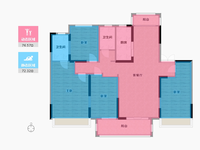 河南省-南阳市-南召建业城-133.82-户型库-动静分区