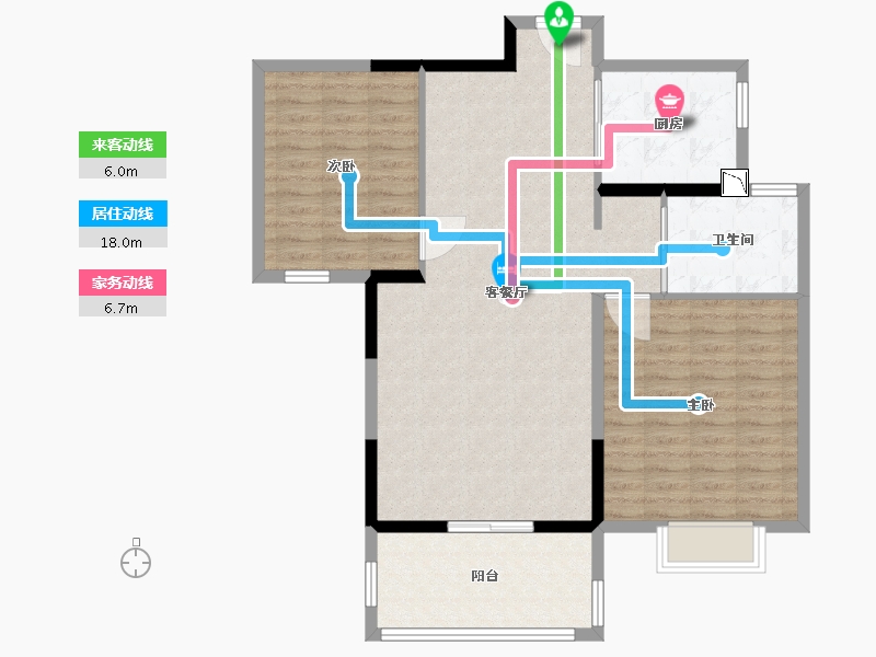 山东省-临沂市-经纬国际广场-96.00-户型库-动静线