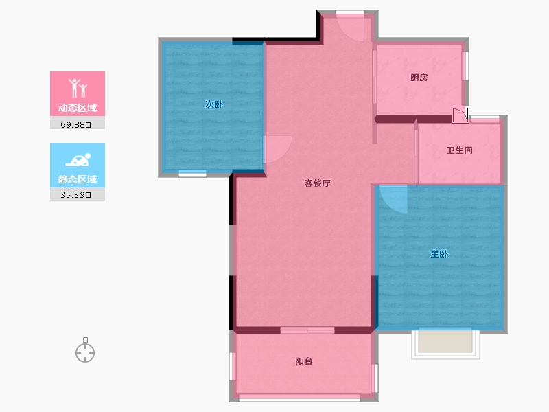 山东省-临沂市-经纬国际广场-96.00-户型库-动静分区