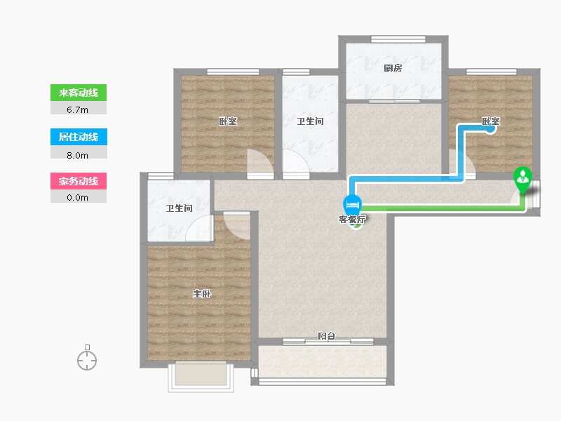 河南省-南阳市-社旗三杰•盛世城-101.01-户型库-动静线