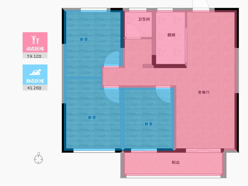 河南省-商丘市-同信天墅-89.90-户型库-动静分区