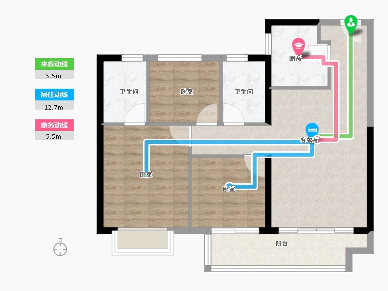 江西省-上饶市-中骏云景台-78.00-户型库-动静线