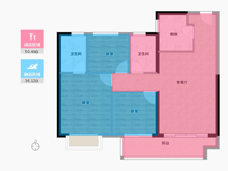 江西省-上饶市-中骏云景台-78.00-户型库-动静分区