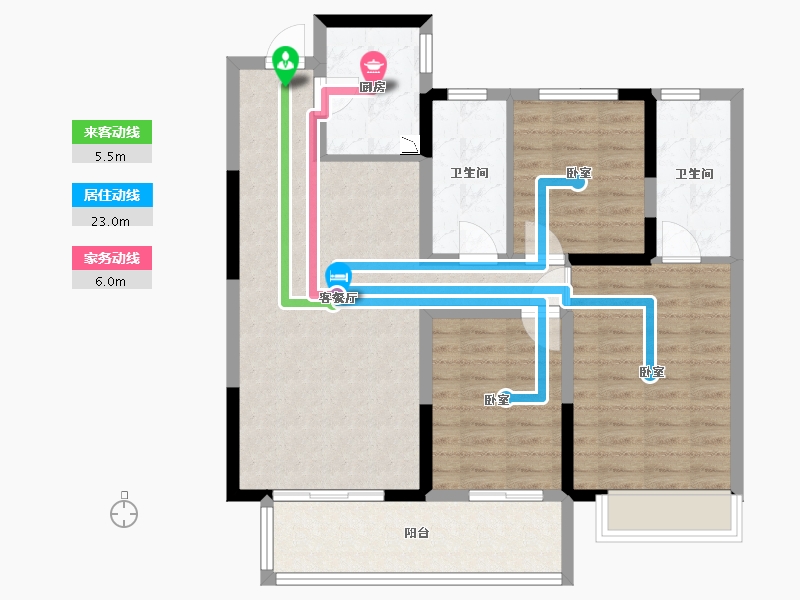 河南省-南阳市-南召建业城-91.50-户型库-动静线