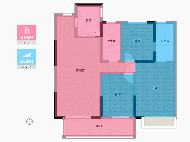 河南省-南阳市-南召建业城-91.50-户型库-动静分区