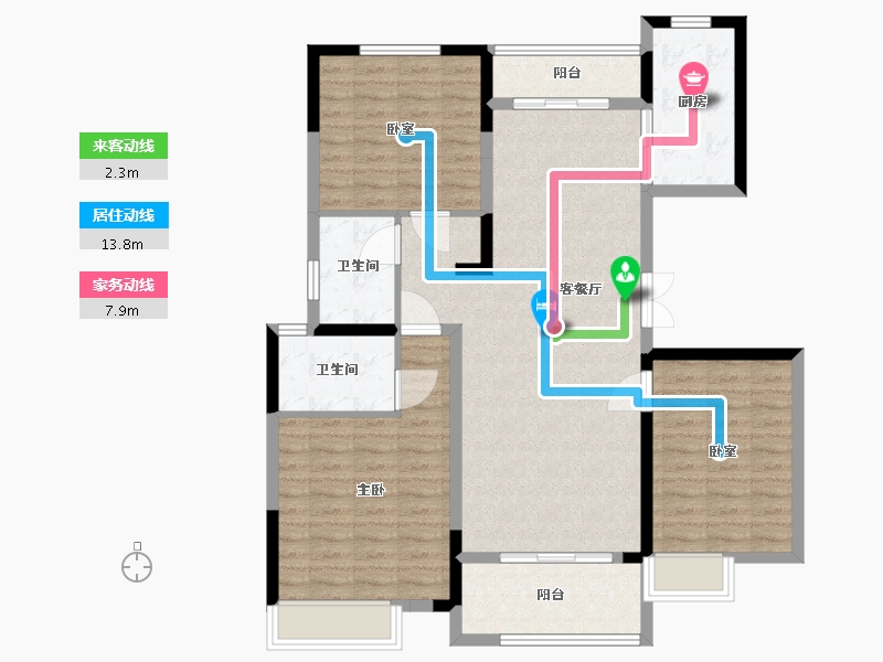 河南省-南阳市-南召建业城-108.90-户型库-动静线