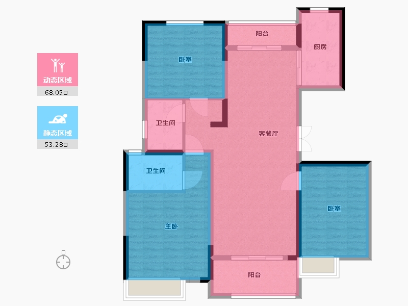 河南省-南阳市-南召建业城-108.90-户型库-动静分区