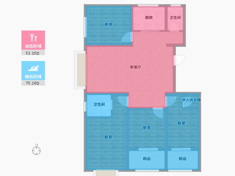 山东省-济宁市-睿湖印象-114.01-户型库-动静分区