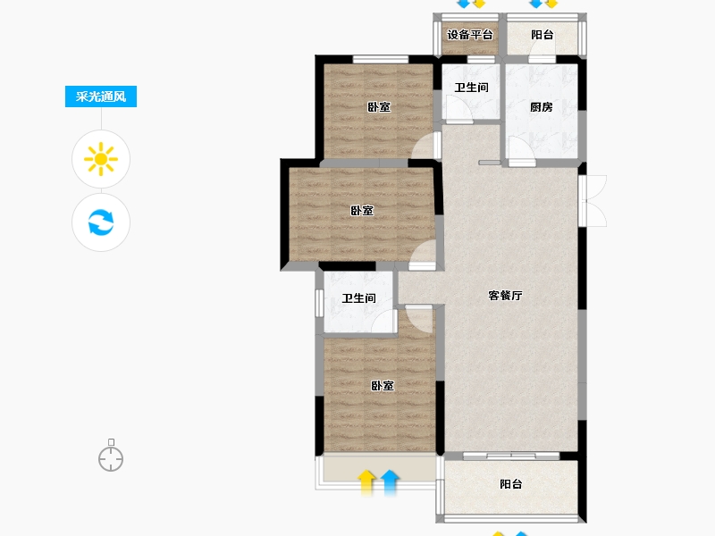 湖北省-宜昌市-建投樾山-91.10-户型库-采光通风