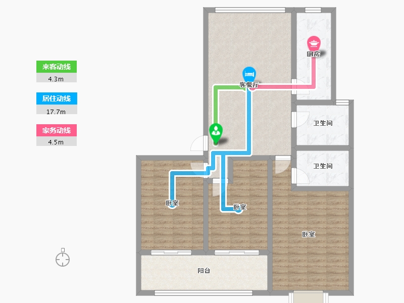 山东省-济宁市-睿湖印象-108.00-户型库-动静线