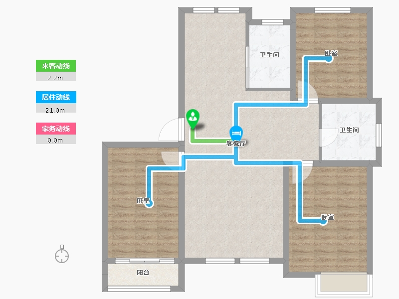 山东省-东营市-山东新汇御园-100.00-户型库-动静线