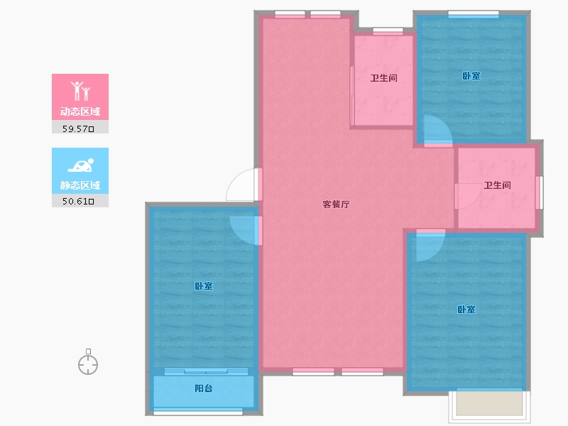 山东省-东营市-山东新汇御园-100.00-户型库-动静分区