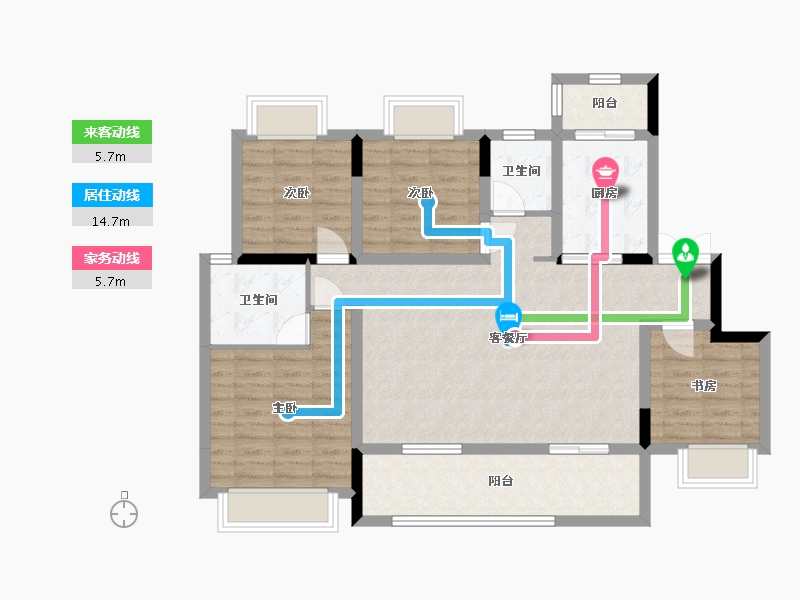 四川省-巴中市-麓府-104.10-户型库-动静线