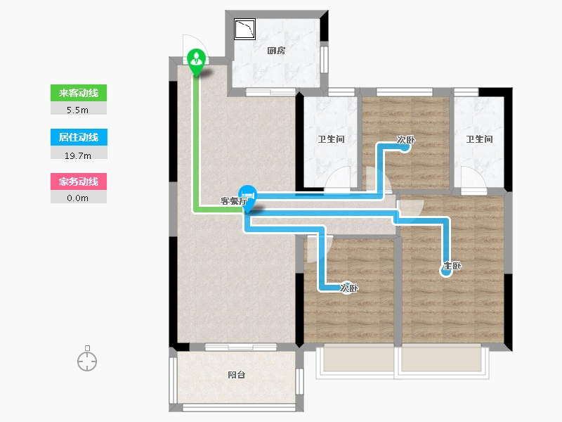 湖南省-株洲市-株洲金茂悦-82.92-户型库-动静线