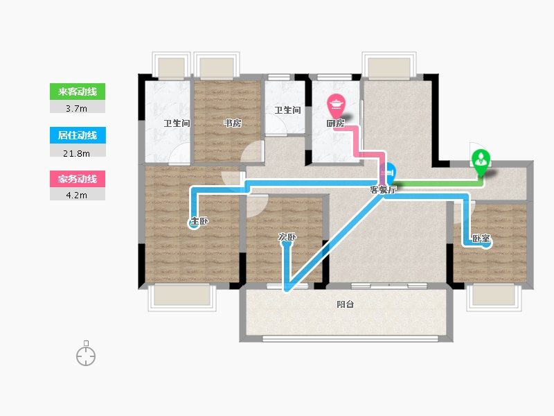 江西省-上饶市-九颂金科·云玺台-108.00-户型库-动静线