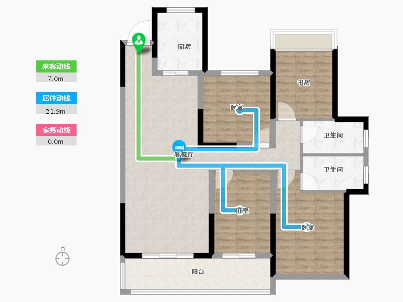 湖北省-宜昌市-山水如画-115.57-户型库-动静线