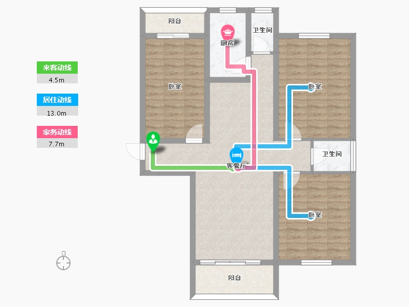 河南省-许昌市-荣城尚府-96.66-户型库-动静线