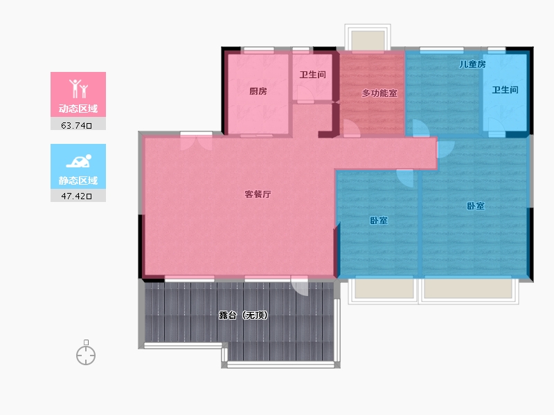 山东省-济宁市-碧桂园济州府-119.99-户型库-动静分区