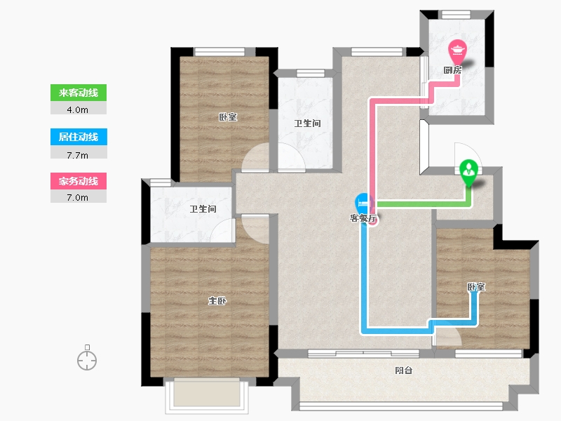 江西省-上饶市-上坤滨江四季-92.79-户型库-动静线