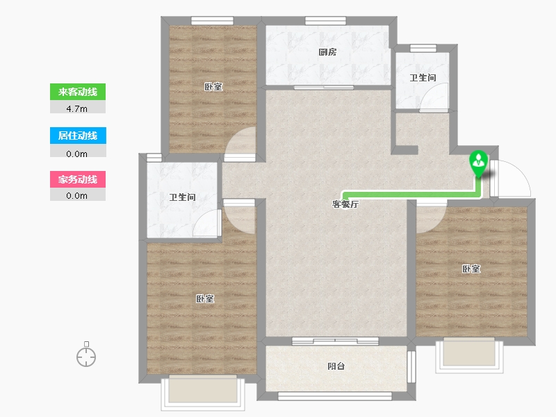 山东省-德州市-德兴·公园里-97.80-户型库-动静线