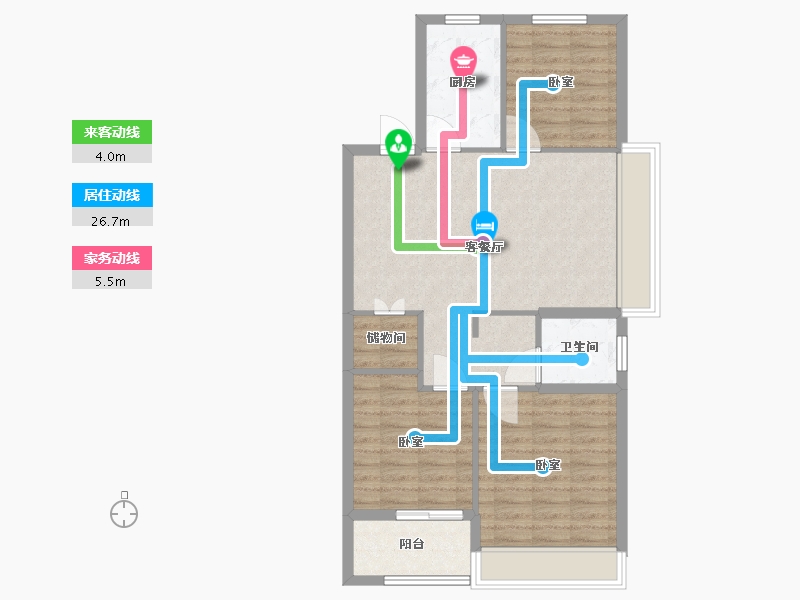 河南省-南阳市-方城中梁首府-82.00-户型库-动静线