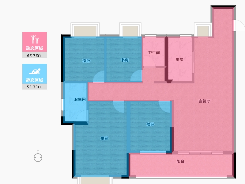 江西省-上饶市-九颂金科·云玺台-108.00-户型库-动静分区