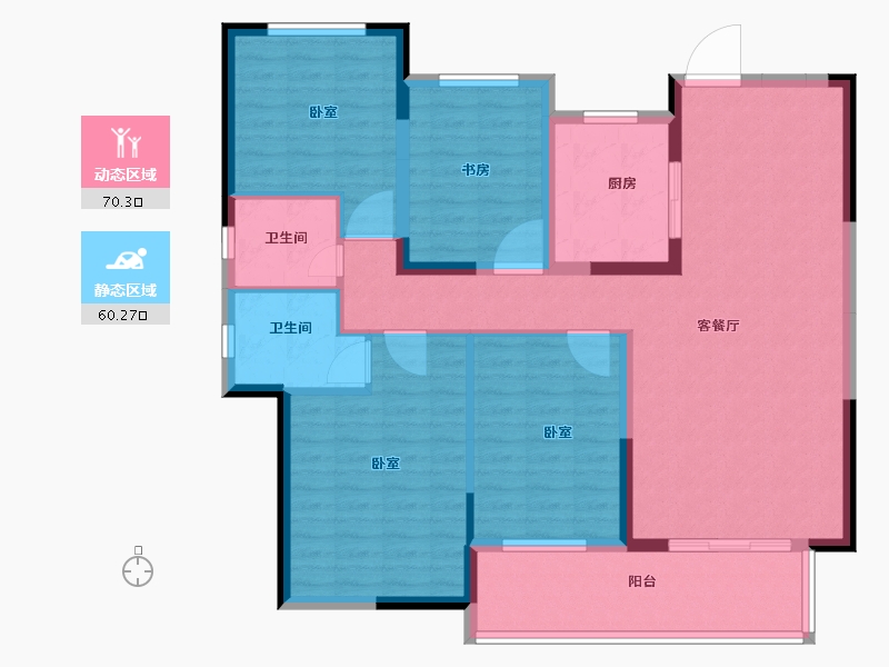 湖北省-宜昌市-山水如画-117.48-户型库-动静分区