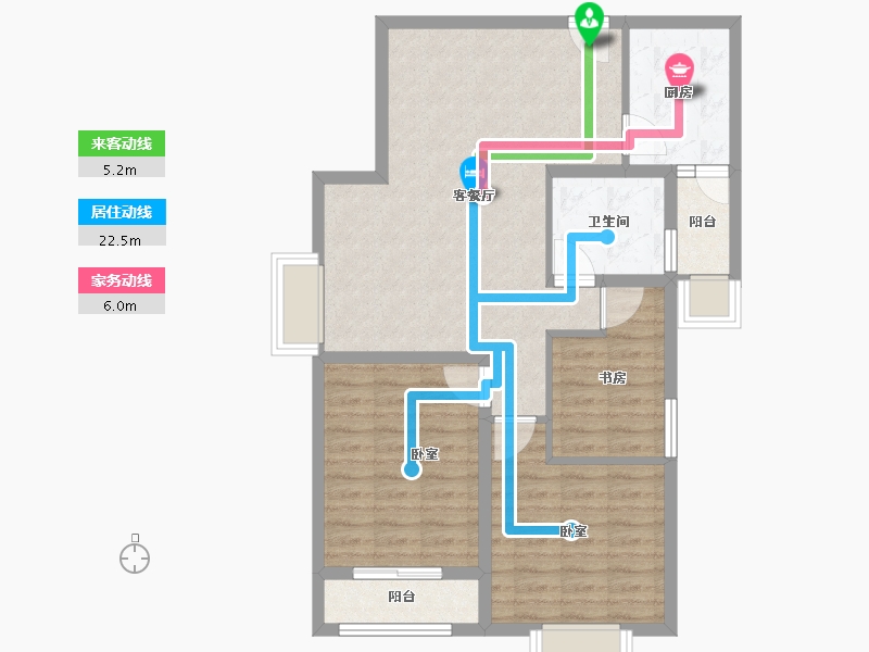 河南省-驻马店市-润博景园-82.80-户型库-动静线