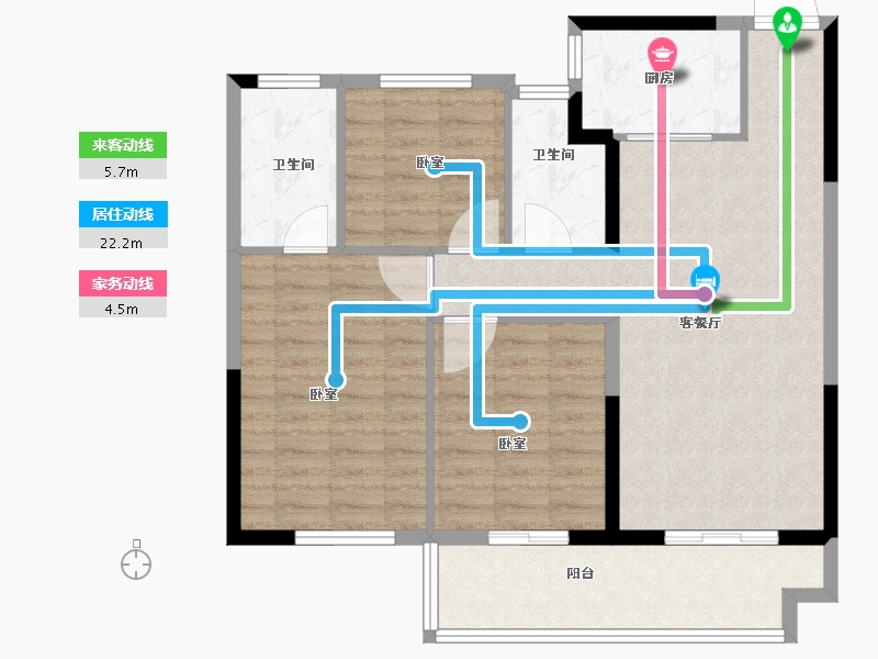 湖北省-宜昌市-山水如画-91.11-户型库-动静线